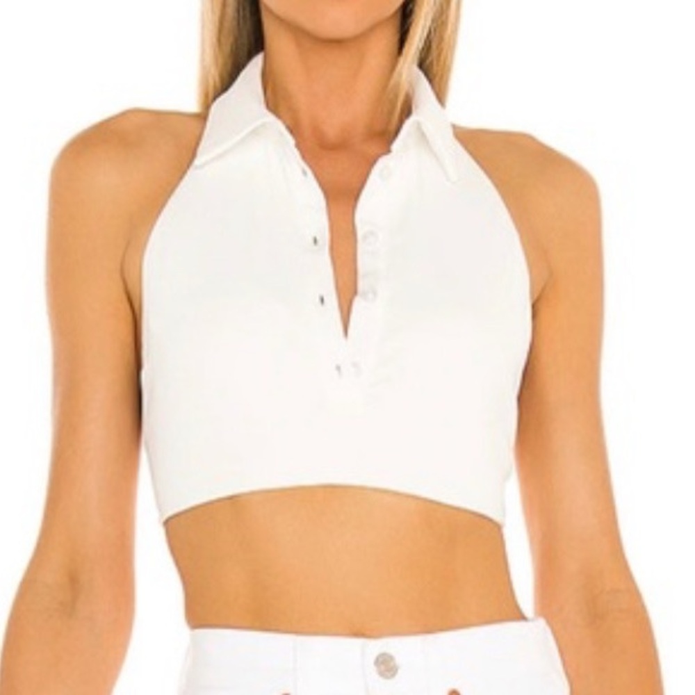 Camila Coelho Halter Crop Top